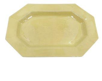 vintage Daffodil All Yellow Independence Ironstone Interpace Japan 13" platter