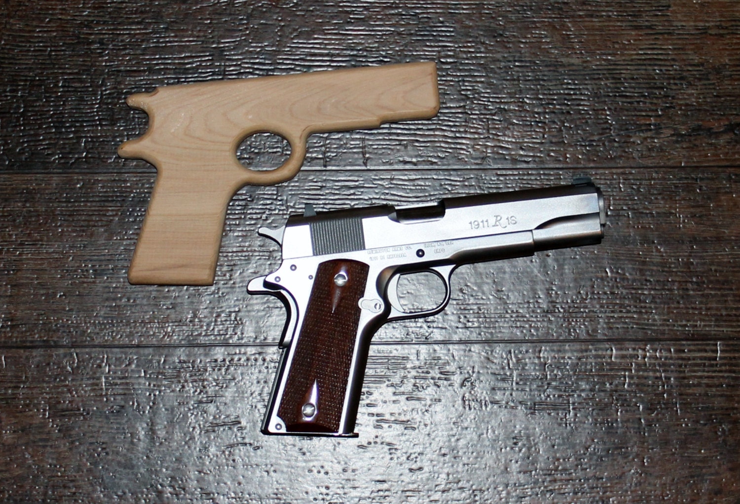 Pair of Wooden Toy Guns/Pistols Model 1911 Pistols