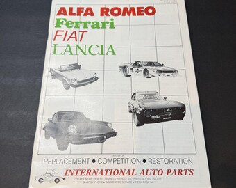 1984 Formenbau Alfa Romeo FerrerariFiat Lancia Restauration Ersatzteile-Katalog #14