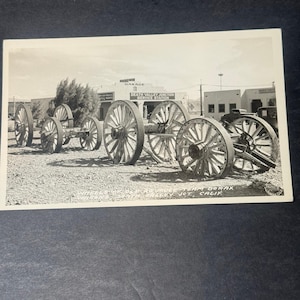 Echtfoto Postkarte Death Valley Junction Tankstelle Kalifornien 1955 RPPC