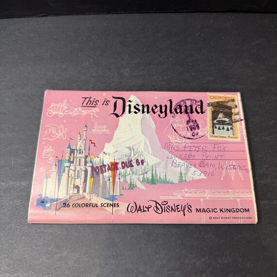 アメリカ ディズニーランド お土産 ヴィンテージ お土産フォルダー
