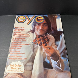 Eye Magazine September 1968 The Beatles Lennon McCartney With Dylan Poster PB