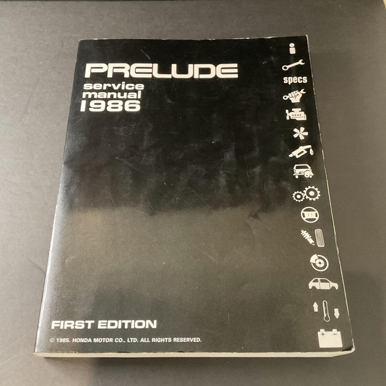 Honda Prelude Service Manual - Etsy