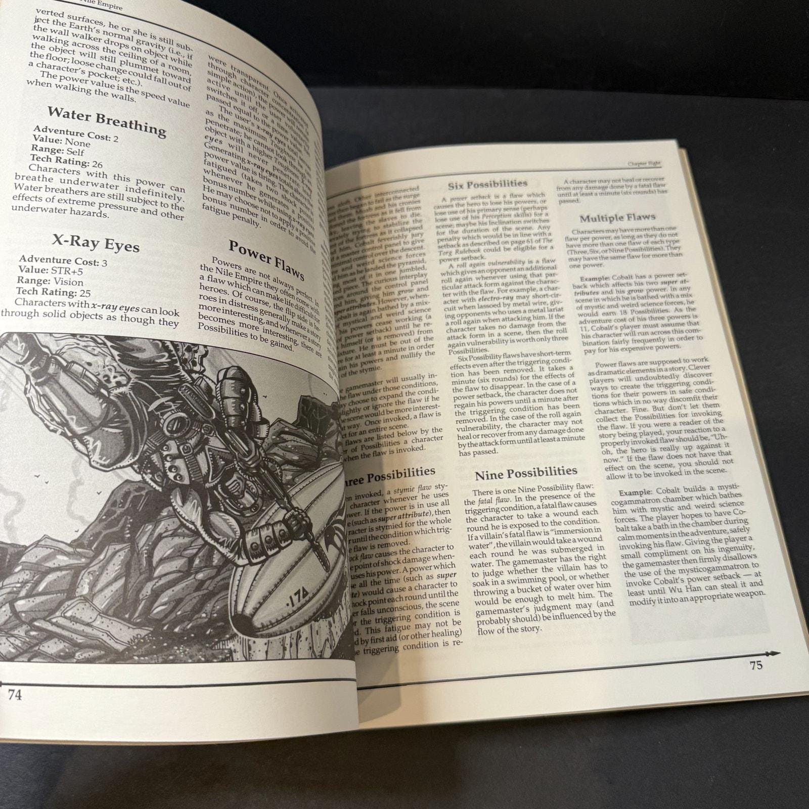 Livre JDR TORG : L'Empire Du Nil - Guide De La Réalité Des Pulps - Descartes 1990 - Occasion