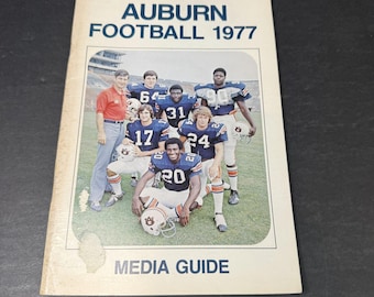 Auburn Tigers Football 1977 Vintage Program Media Guide Paperback Illustrated