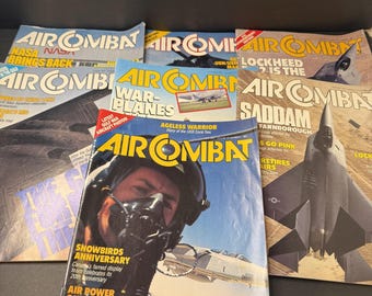 Air Combat Magazine Volume 19 Edwin Schnepf 1991 Airplanes Aviation PB Lot of 7