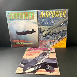 Airpower Magazine Lot 1974 Vol 4 Issues #4-6 B-36 Peacemaker B-17 B-12 Fatress
