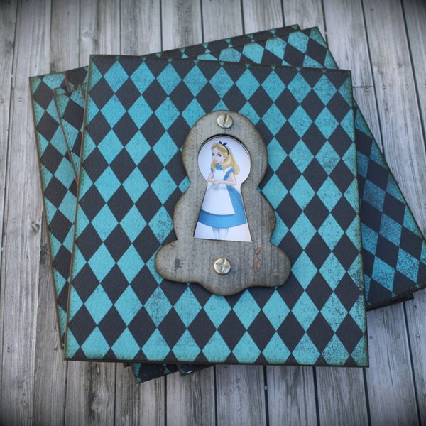 Alice in Wonderland/Mad Hatter's Tea Party KEY HOLE invitation for any occasion...