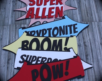 SUPERHERO signs