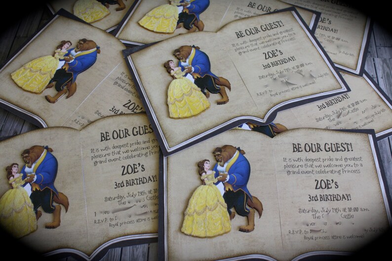 BEAUTY and the BEAST Invitation image 3