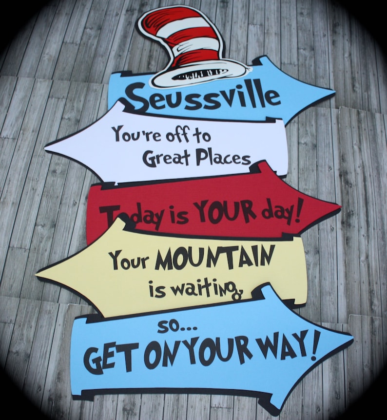 SEUSSVILLE Quote Signs Etsy