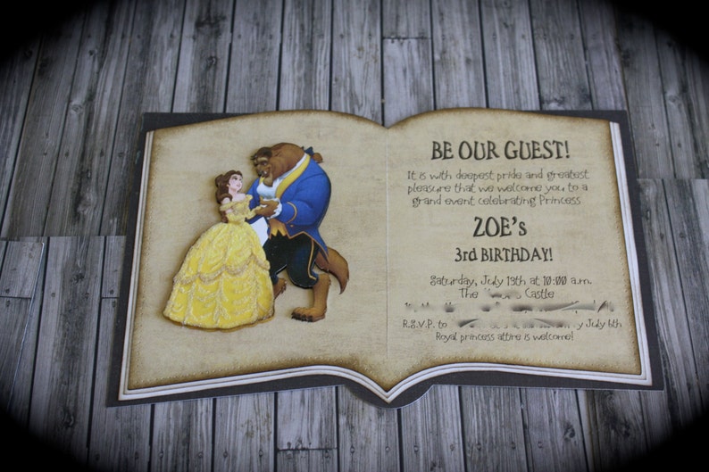 BEAUTY and the BEAST Invitation image 4