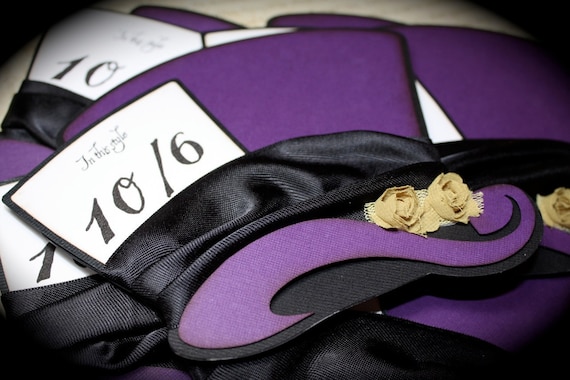 Mad Hatter's Hat Tea Party invite