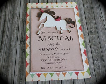 Magical UNICORN Invitation