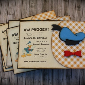 DONALD DUCK Invitation