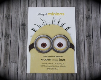 Calling All MINIONS - Invite for any occasion