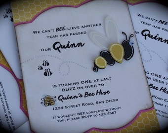 BUMBLE BEE Invitation