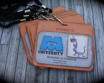 MONSTERS UNIVERSITY ID tags