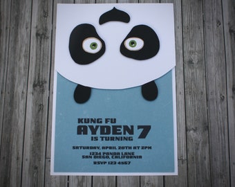 KUNG FU PANDA Invitation