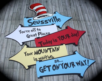 SEUSSVILLE Quote signs....