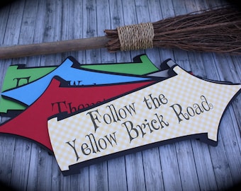 WIZARD of OZ Whimsical Party signs