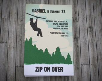 ZIPLINE/ADVENTURE Invitation