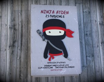 NINJA INVITATION for any occasion