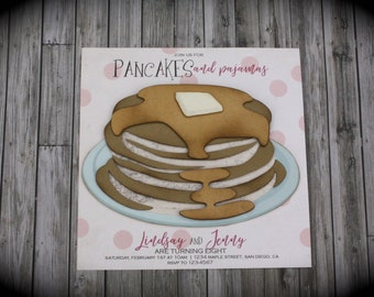 PANCAKES and PAJAMAS invitation