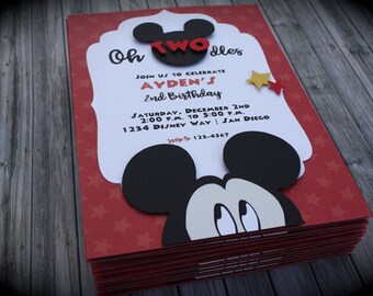 OH TOODLES Mickey Mouse Invitation