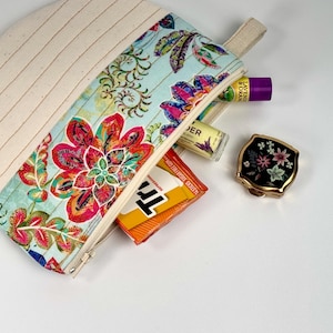 Quilted Zipper Pouch