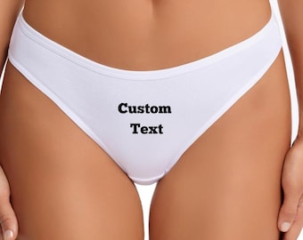 Personalized Thong, Custom Name Thong, Custom Underwear