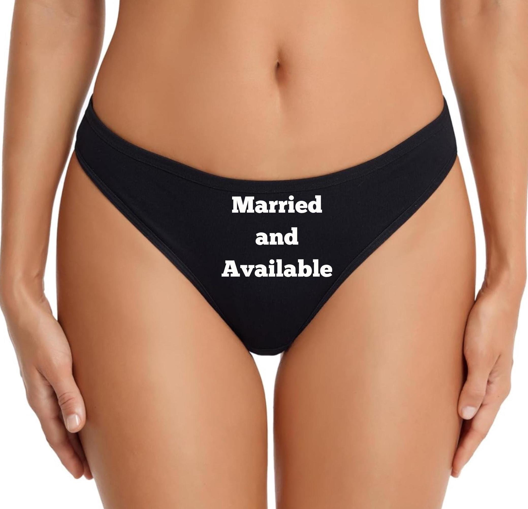 Married And Available Thong Wife Sharing Panty Hotwife Lingerie 