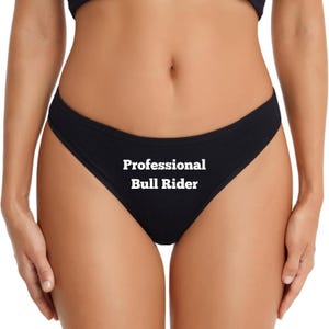 Professional Bull Rider Thong, Cuckolding Lifestyle Panty, Gifts for Hotwife, Cuck Underwear, Swinger Panty