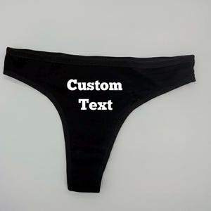 Custom Underwear, Custom Name Thong, Custom Thong, Personalized Underwear image 1