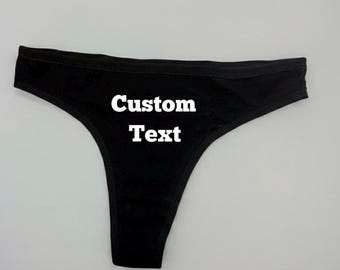 Custom Underwear, Custom Name Thong, Custom Thong, Personalized Underwear