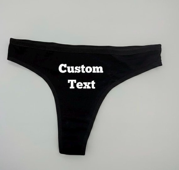 Custom Underwear, Custom Name Thong, Custom Thong, Personalized Underwear