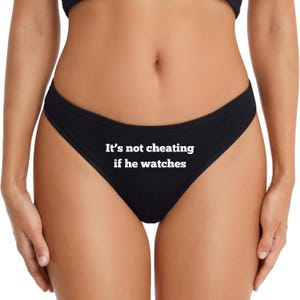 Hotwife Thong, Cuckolding Lifestyle Panty, Gifts for Hotwife, Cuck Underwear, Swinger Panty