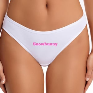 Schneehase String, QOS Höschen, Pik Dame Unterwäsche