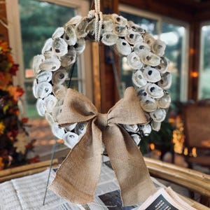 Oyster shell wreath