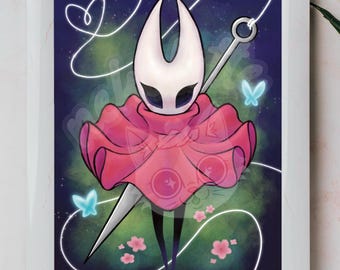 Hollow Knight Silksong Hornet A5 Art Print | Gaming Inspired Art Print