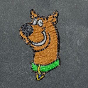 Scooby-Doo in car  Iron on patches Scooby-Doo iron on patch Embroidered DIY Iron-on/Sew-on Applique Clothing Vest Costume Jeans Denim Jacket