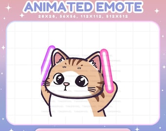 Orange Cat Twitch Emotes, Animated Wiggle Dance Hype Kitty Streaming Kick Youtube Discord