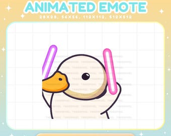 Silly Goose Twitch Emotes, Animated Funny Dancing Streamer Vtuber Chat Alert