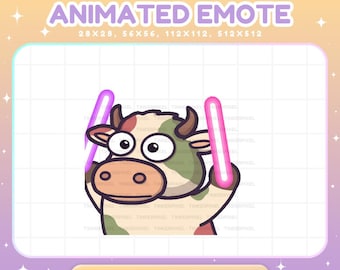 Cow Dance Emotes, Animated Funny Dancing Streamer Vtuber Chat Alert