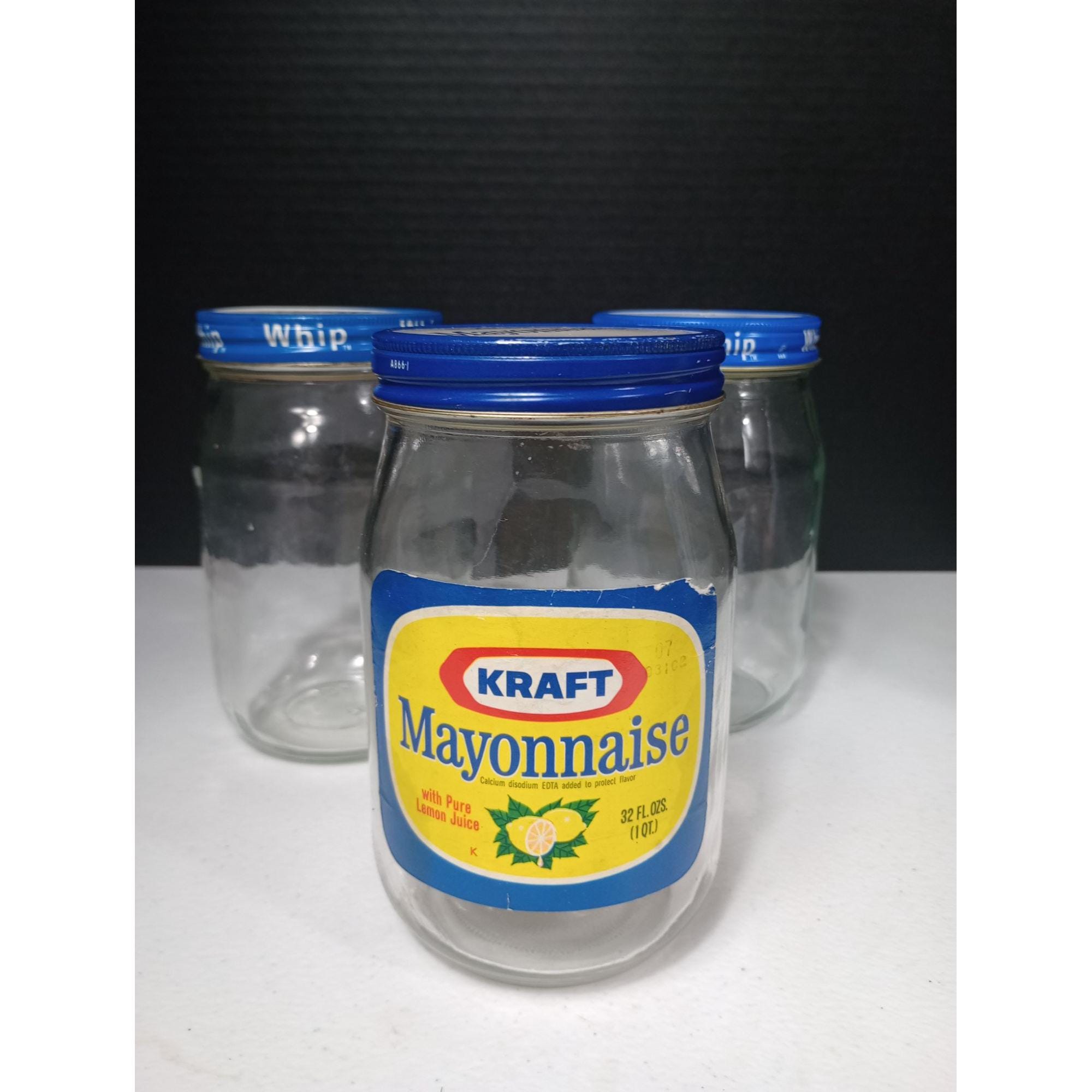 1970年　 KRAFT クラフトサラダガール Vintage 1970s Era 3 Piece Lot of Kraft Mayonnaise With Label and 2