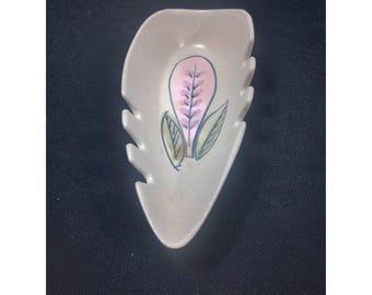 Vintage Retro   California Cleminsons Pottery Hand Painted Freeform Design Ashtray