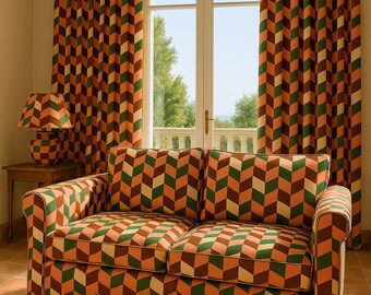 レトロヴィンテージ 張り生地 60年代 70年代 ミッドセンチュリーモダン