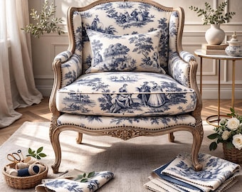 Vintage Toile de Joy Upholstery Fabric