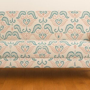 Ikat Upholstery Fabric: Soft Ethnic Canvas for Home Decor - 150cm Width