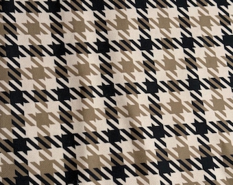 Vintage karierter Polsterstoff Meterware, Digitalprinted Möbelstoff